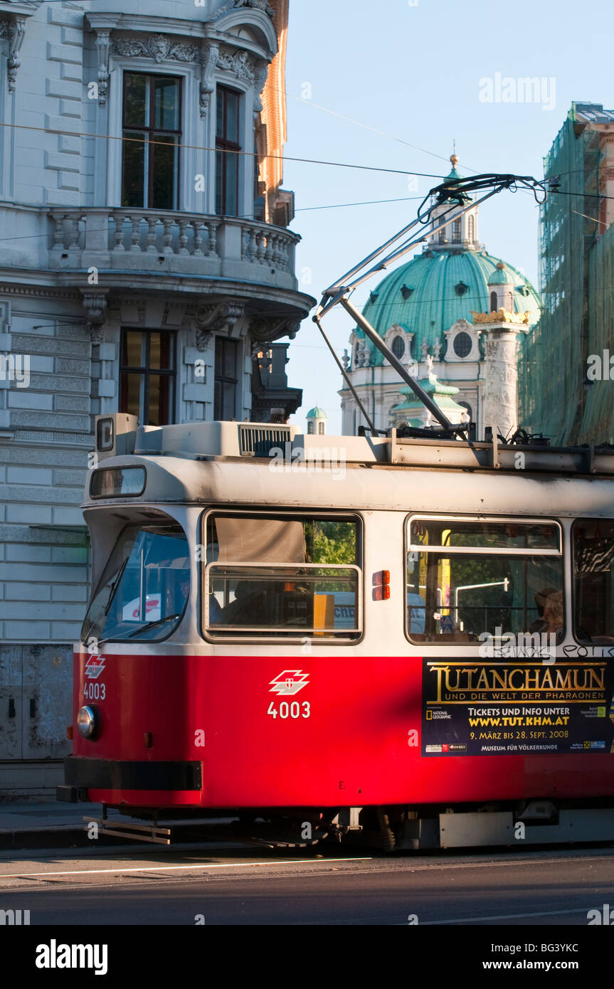 Straßenbahn, Wien, Österreich | tram, Vienne, Autriche Banque D'Images