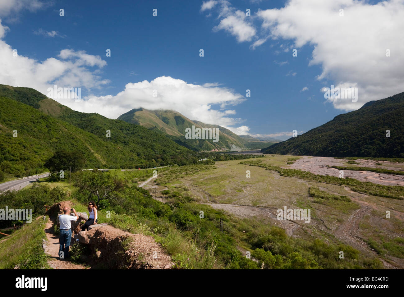 Argentine, Province de Jujuy, Leon, le paysage le long de la RN 9 Banque D'Images