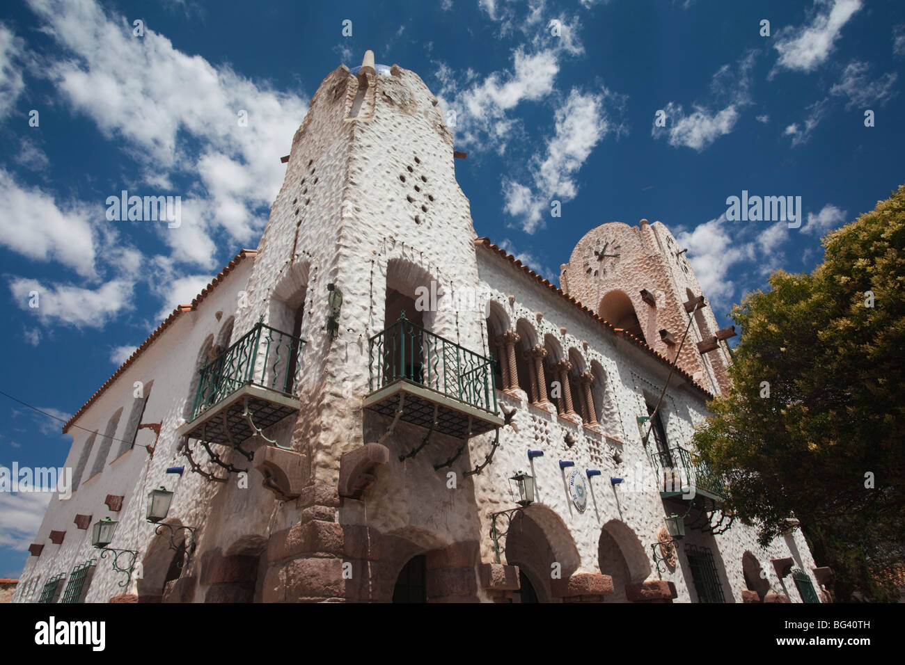 Argentine, Province de Jujuy, Quebrada de Humahuaca, Humamuaca canyon, cabildo, hôtel de ville Banque D'Images