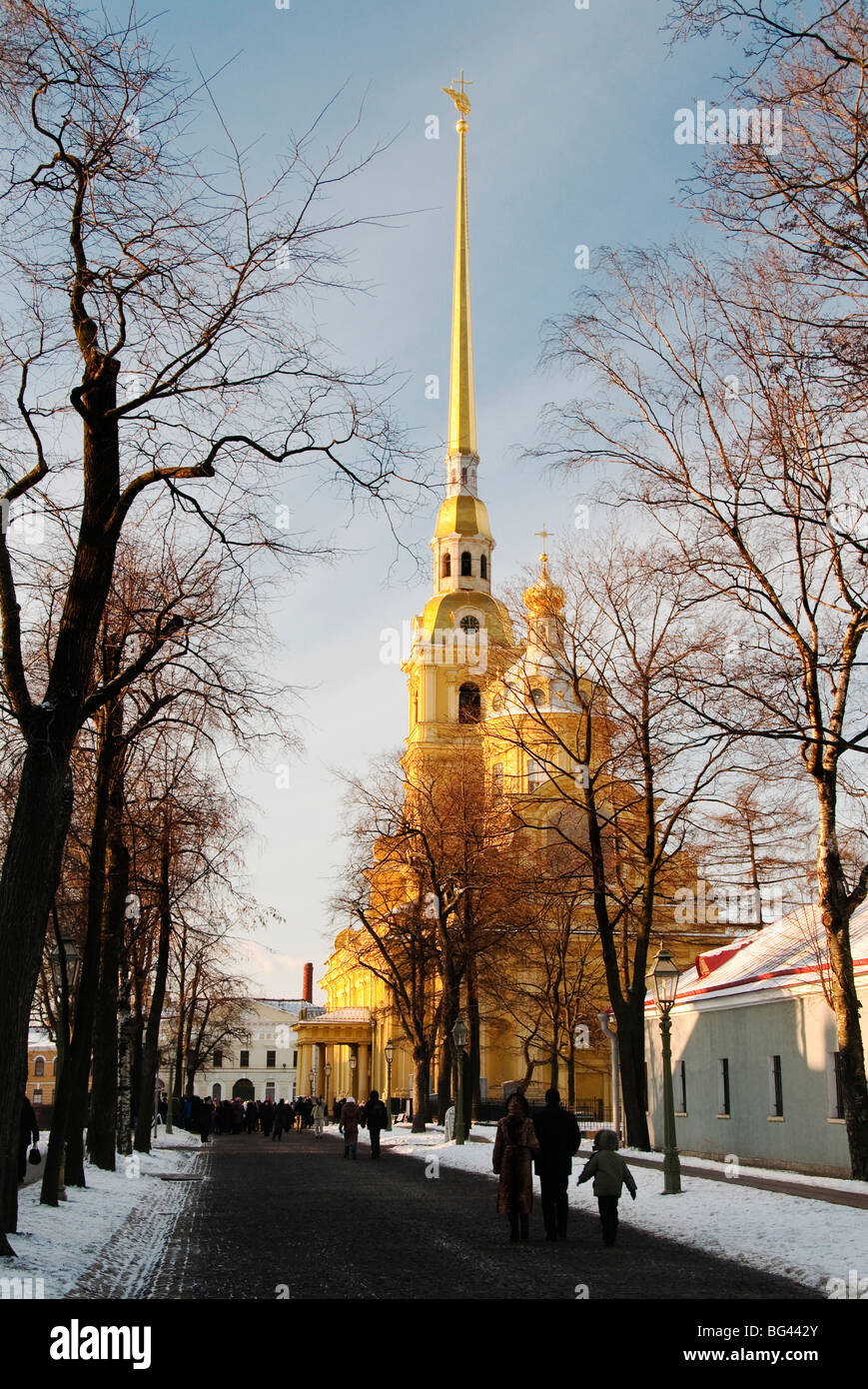 La Cathédrale Pierre et Paul, Saint Petersburg, Russie Banque D'Images