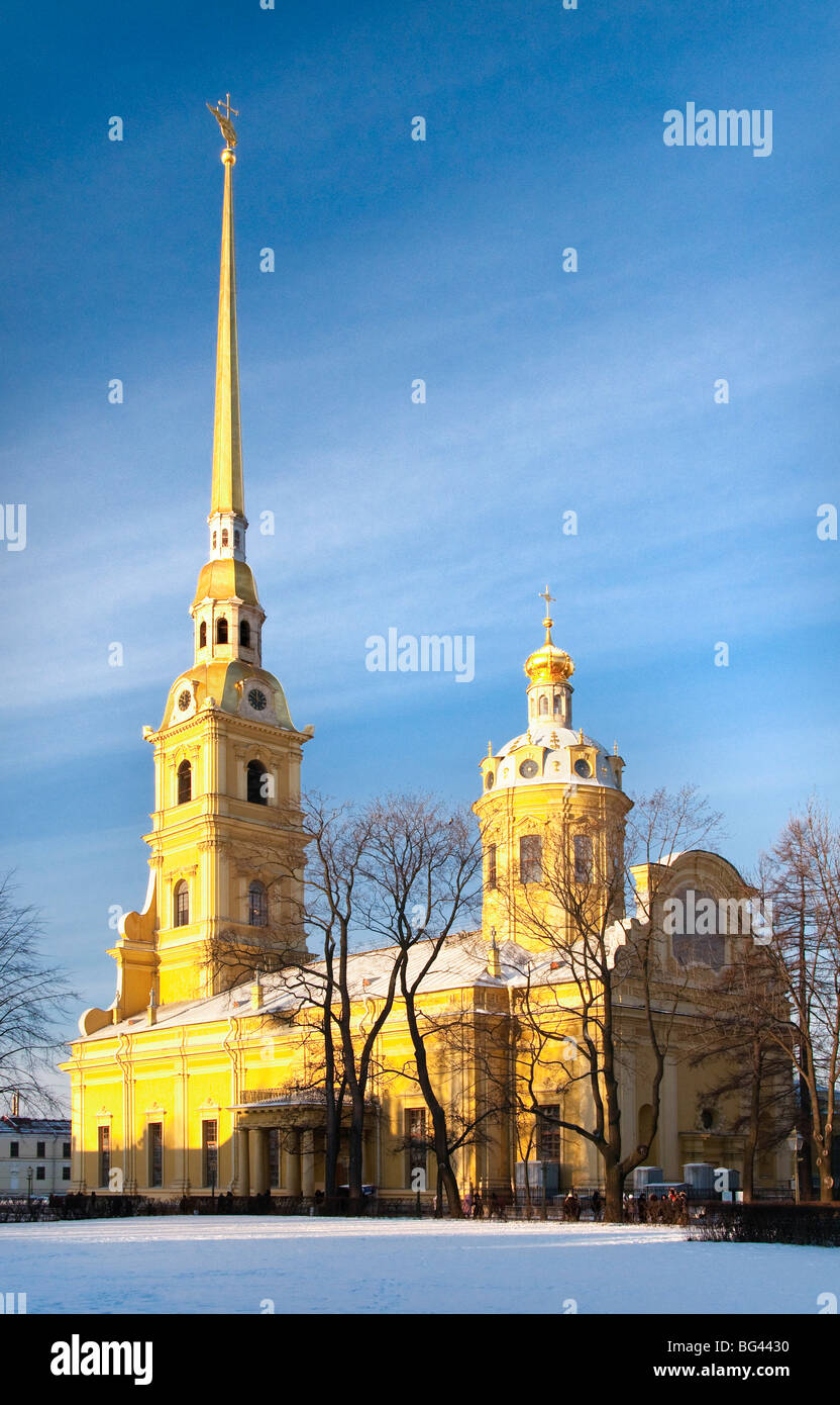 La Cathédrale Pierre et Paul, Saint Petersburg, Russie Banque D'Images