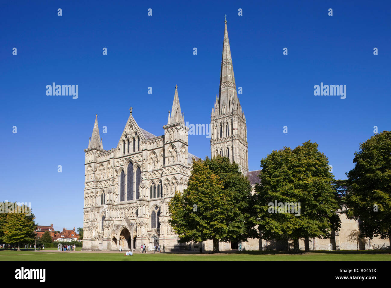 L'Angleterre, la cathédrale de Salisbury, Wiltshire Banque D'Images