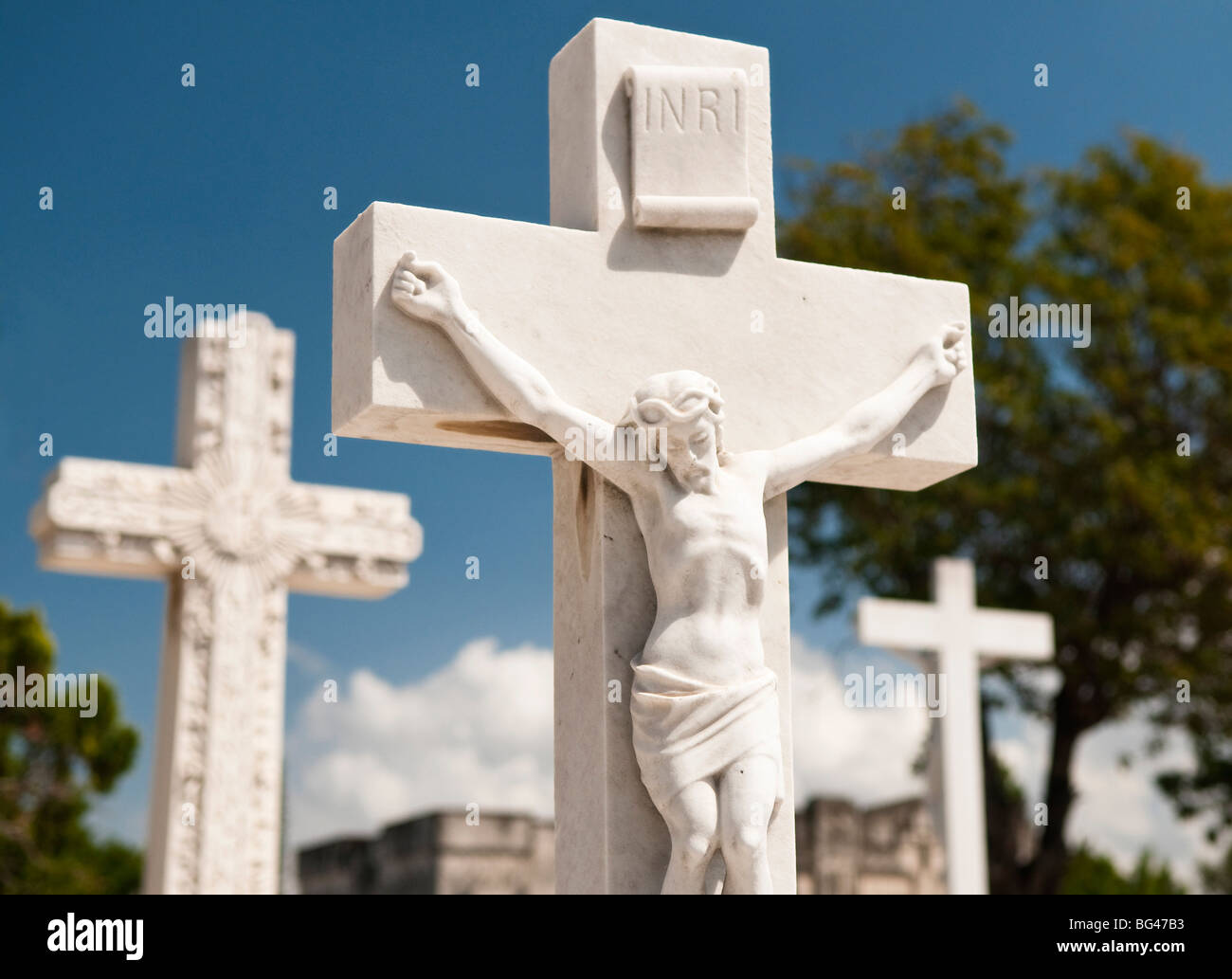 Cimetière nécropole Cristobal Colon, La Havane, Cuba, Caraïbes Banque D'Images