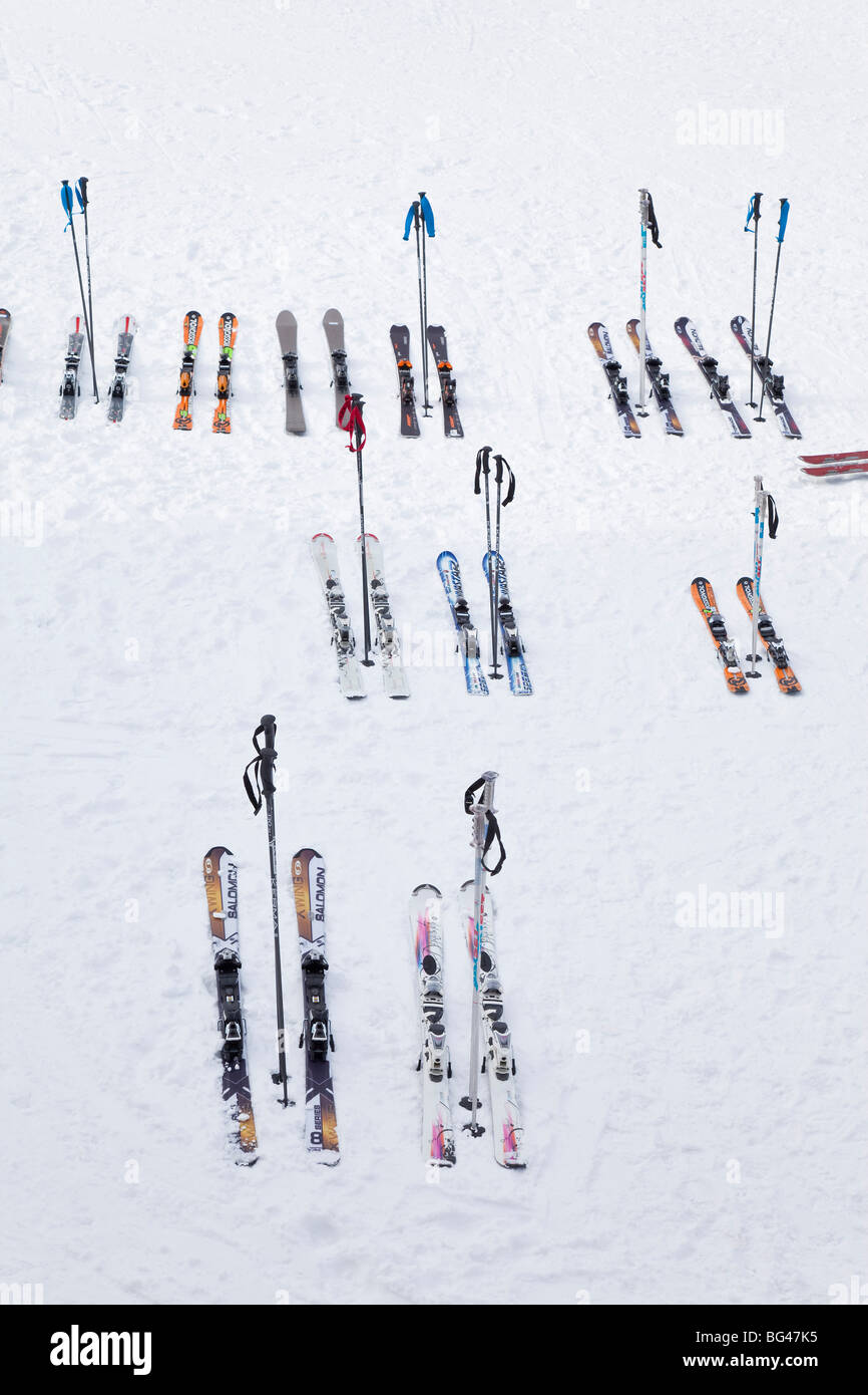 Courchevel 1850 station de ski dans les Trois Vallées, Les Trois Vallées, Savoie, Alpes, France Banque D'Images