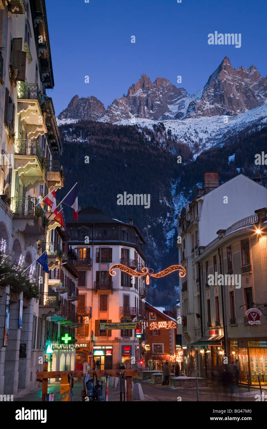 Chamonix-Mont-Blanc, Alpes, Haute Savoie, France Banque D'Images
