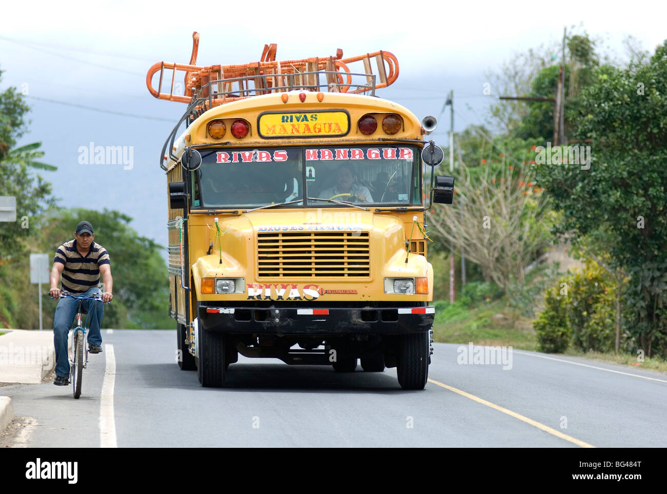 Le Nicaragua, Bus, transport Banque D'Images