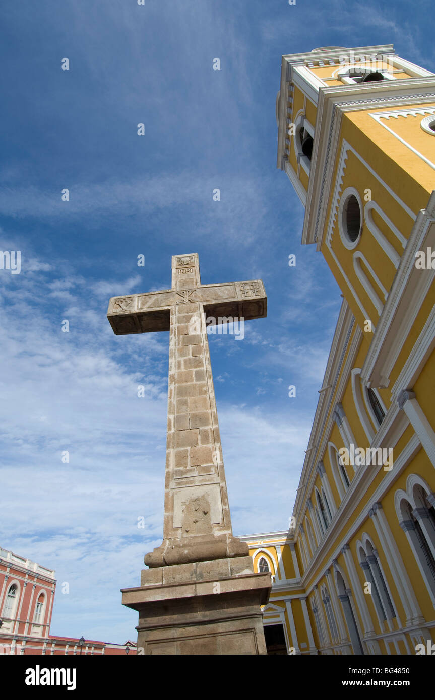 Nicaragua, Grenade, Cathédrale de Grenade, Cruz de Siglo Banque D'Images