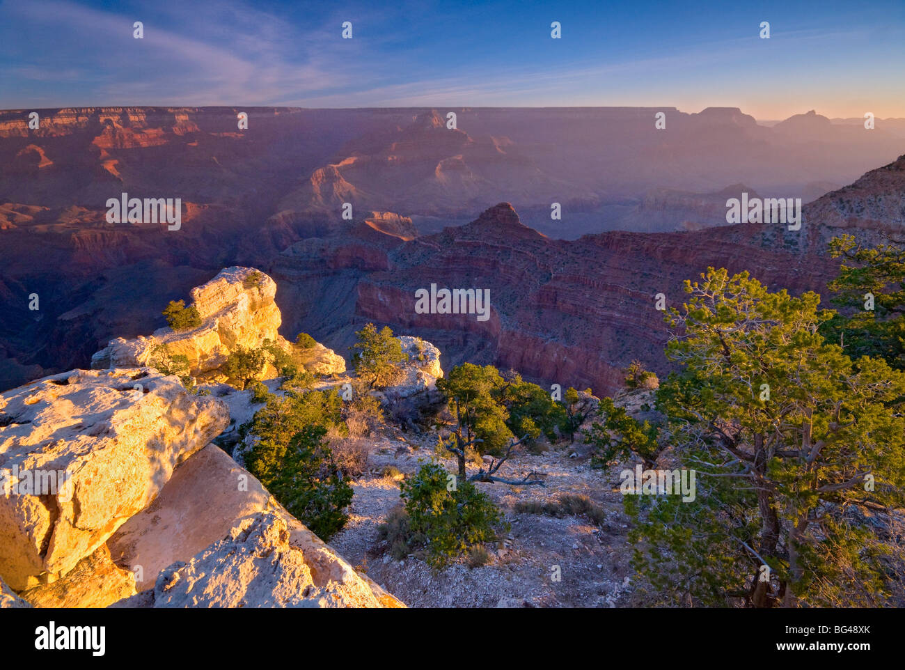 USA, Arizona, Grand Canyon, Mather Point Banque D'Images