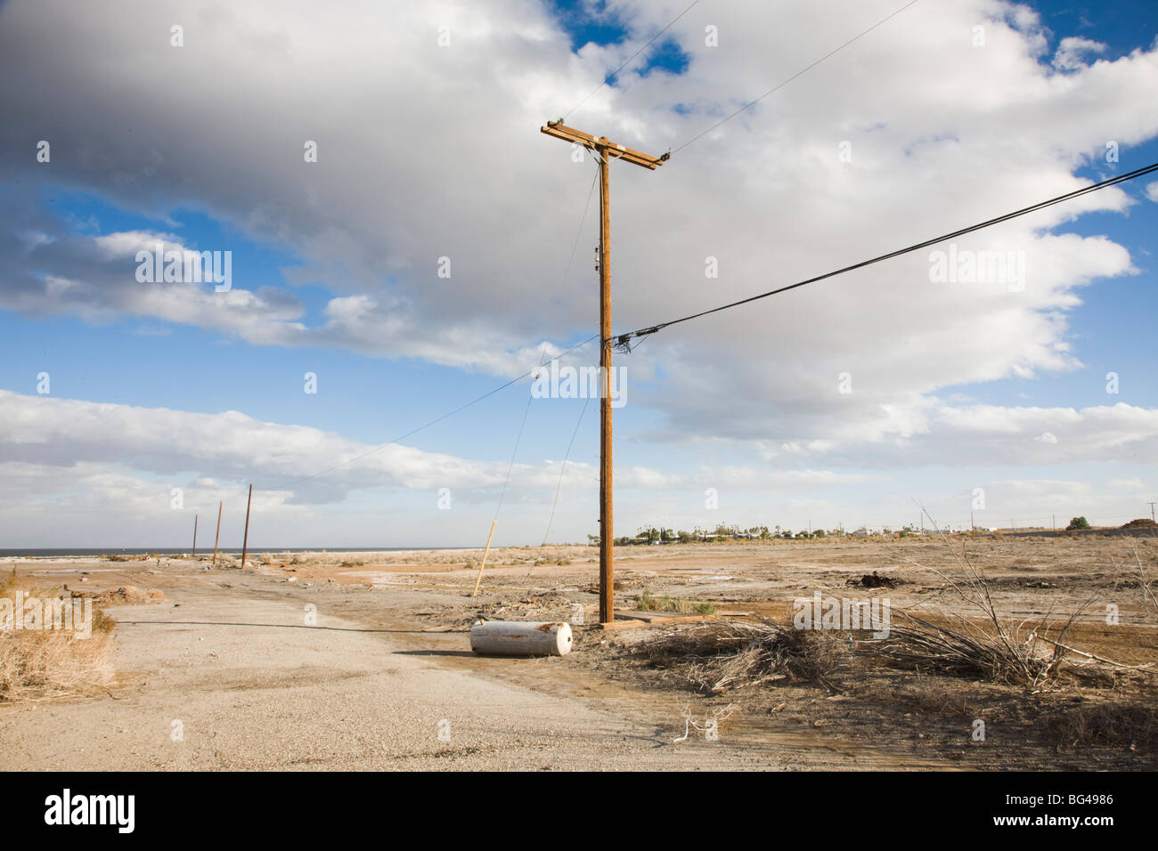 États-unis, Californie, Salton City, ville fantôme autour du lac Salton Banque D'Images