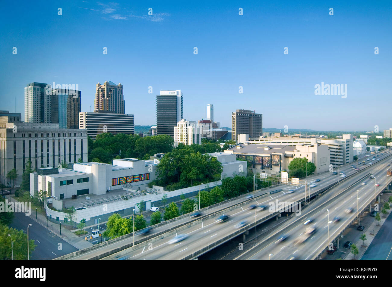 USA, Alabama, Birmingham, autoroute 65, tôt le matin Banque D'Images