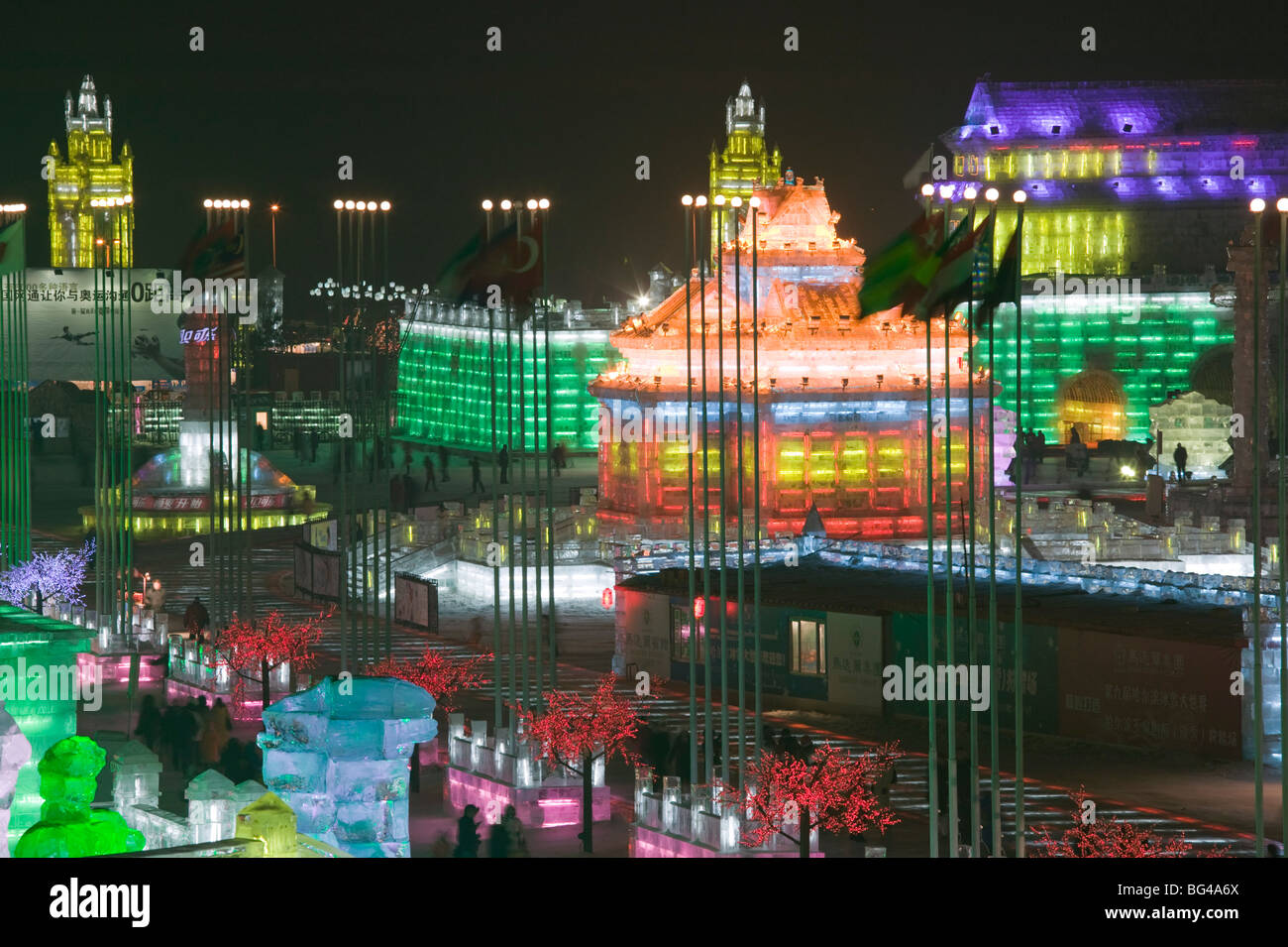 Chine Harbin, Heilongjiang, Sun Island International Snow Sculpture Art Fair Banque D'Images