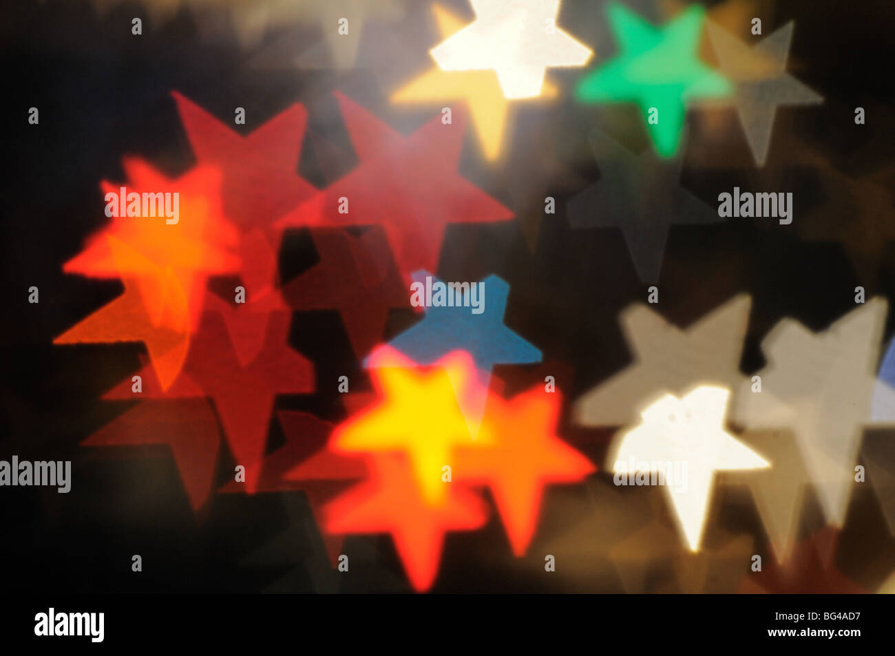Résumé de couleur floue stars Banque D'Images