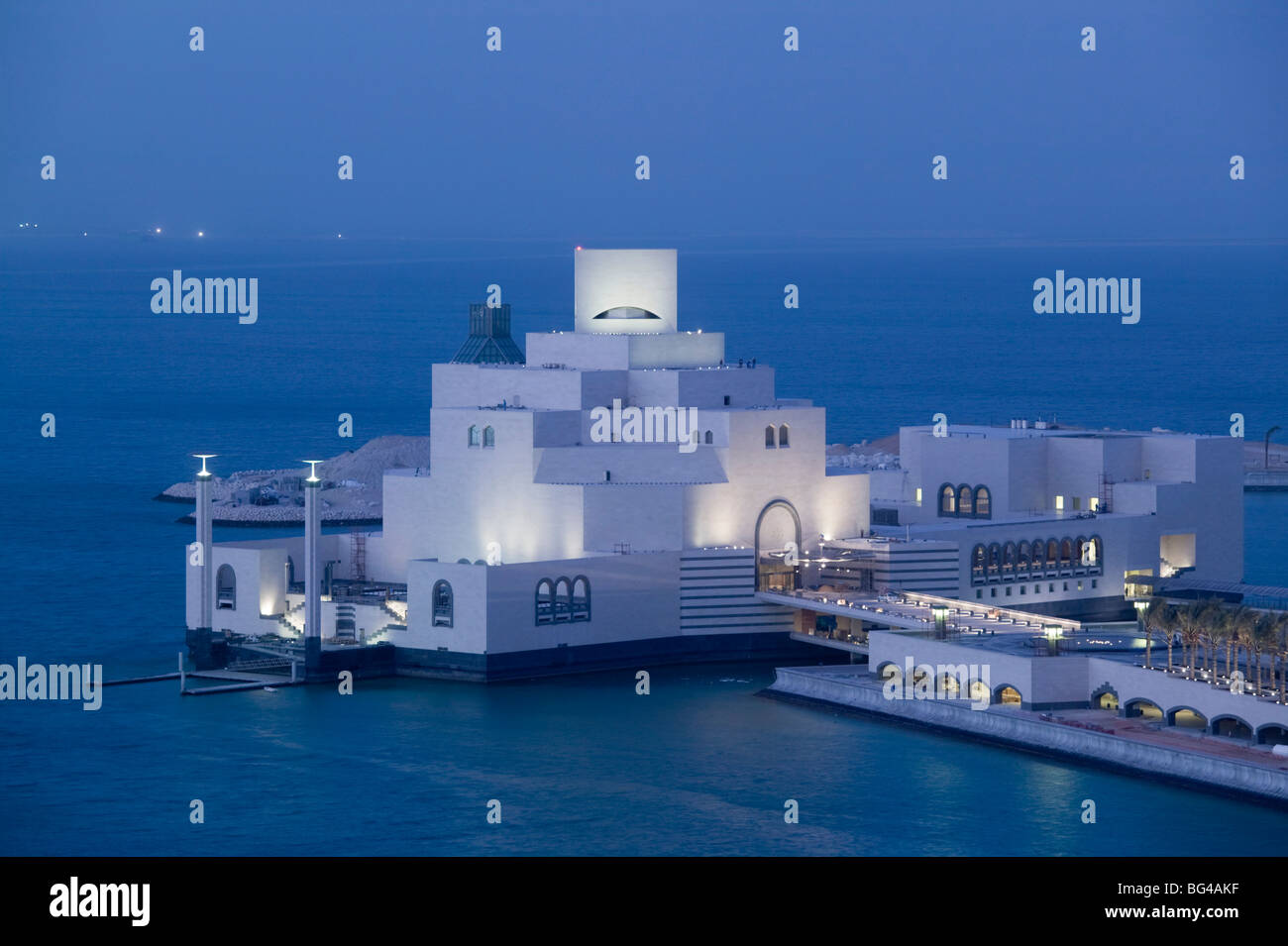 Qatar, Doha, Musée d'Art Islamique (architecte, IM Pei) Banque D'Images