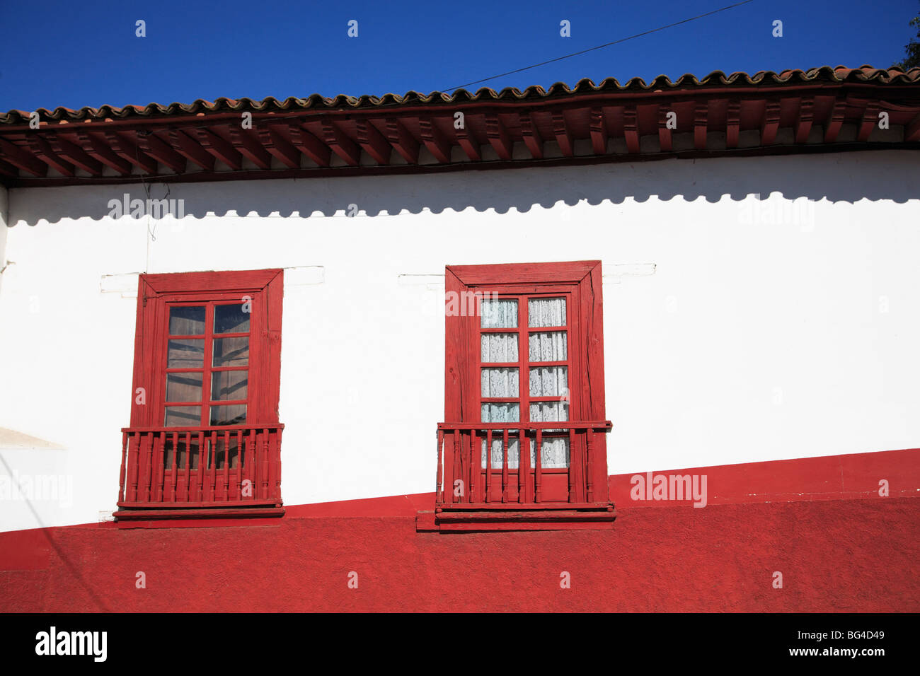 L'architecture coloniale, Patzcuaro, Michoacan, Mexique, Etat de l'Amérique du Nord&# 10 ; Banque D'Images