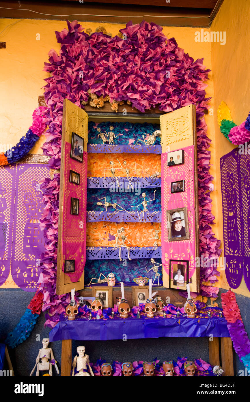 Autel, Jour des Morts, Patzcuaro, Michoacan, Mexique, Etat de l'Amérique du Nord&# 10 ; Banque D'Images