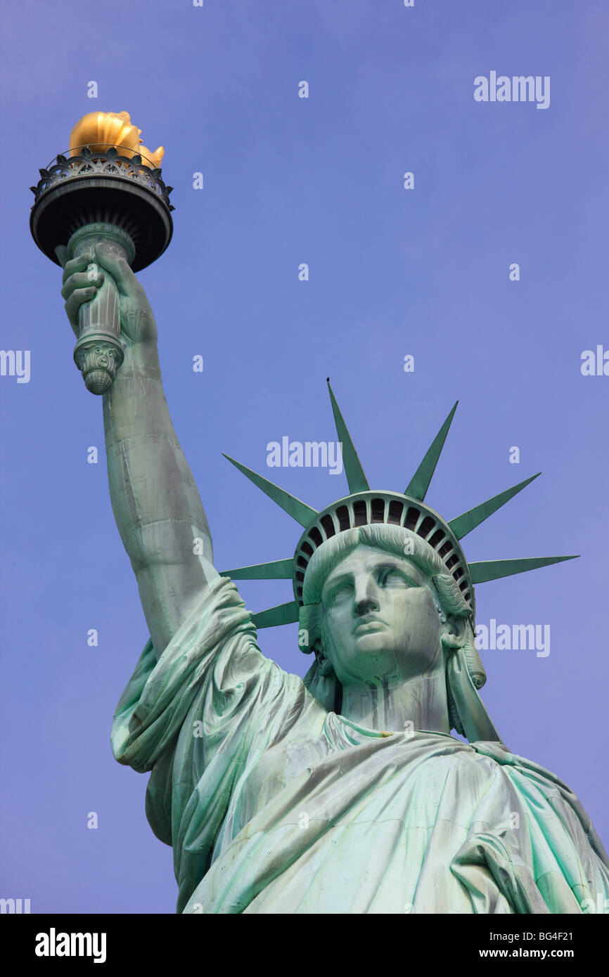 La Statue de la liberté, Liberty Island, New York City, New York, États-Unis d'Amérique, Amérique du Nord Banque D'Images