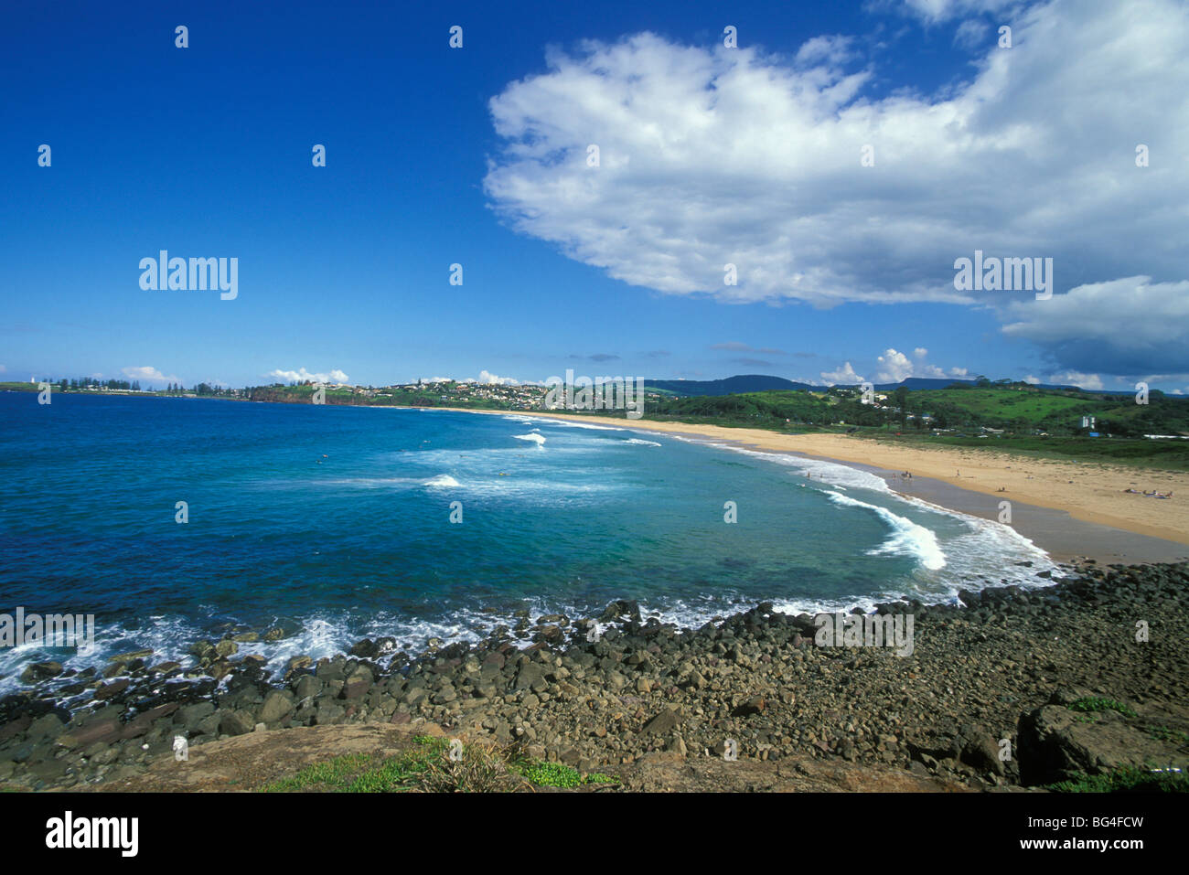 Plage de Bombo, Kiama, côte sud, New South Wales, Australie, Pacifique Banque D'Images
