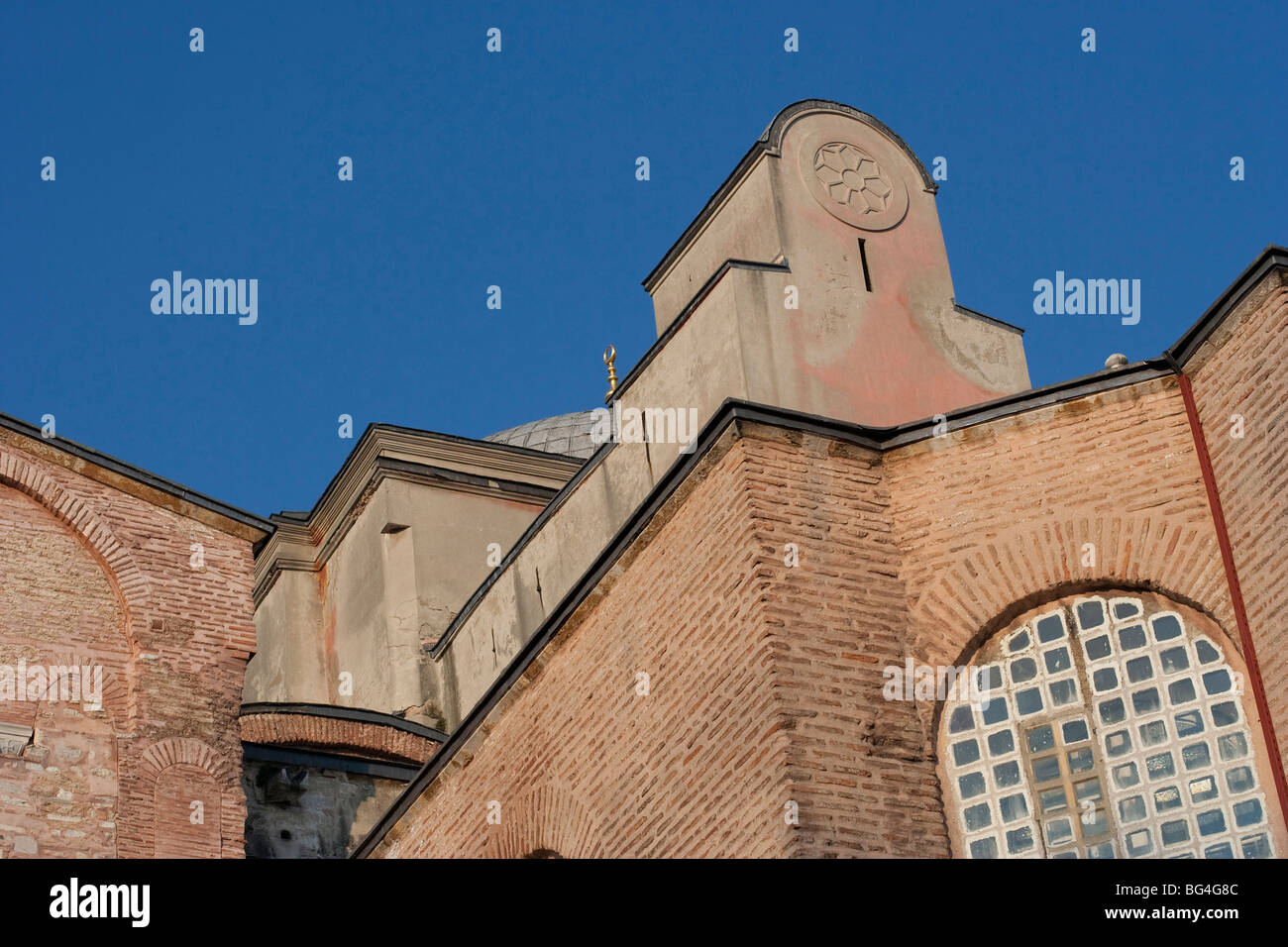 Sainte-sophie à Istanbul - Vue arrière - Sultanahmet, Istanbul, Turquie, Europe Banque D'Images