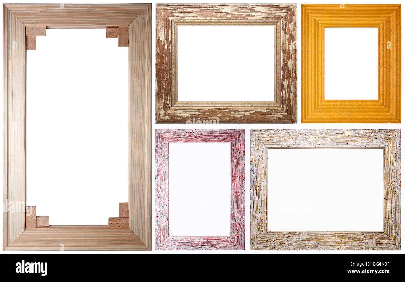 Groupe d'images isolated on white Banque D'Images