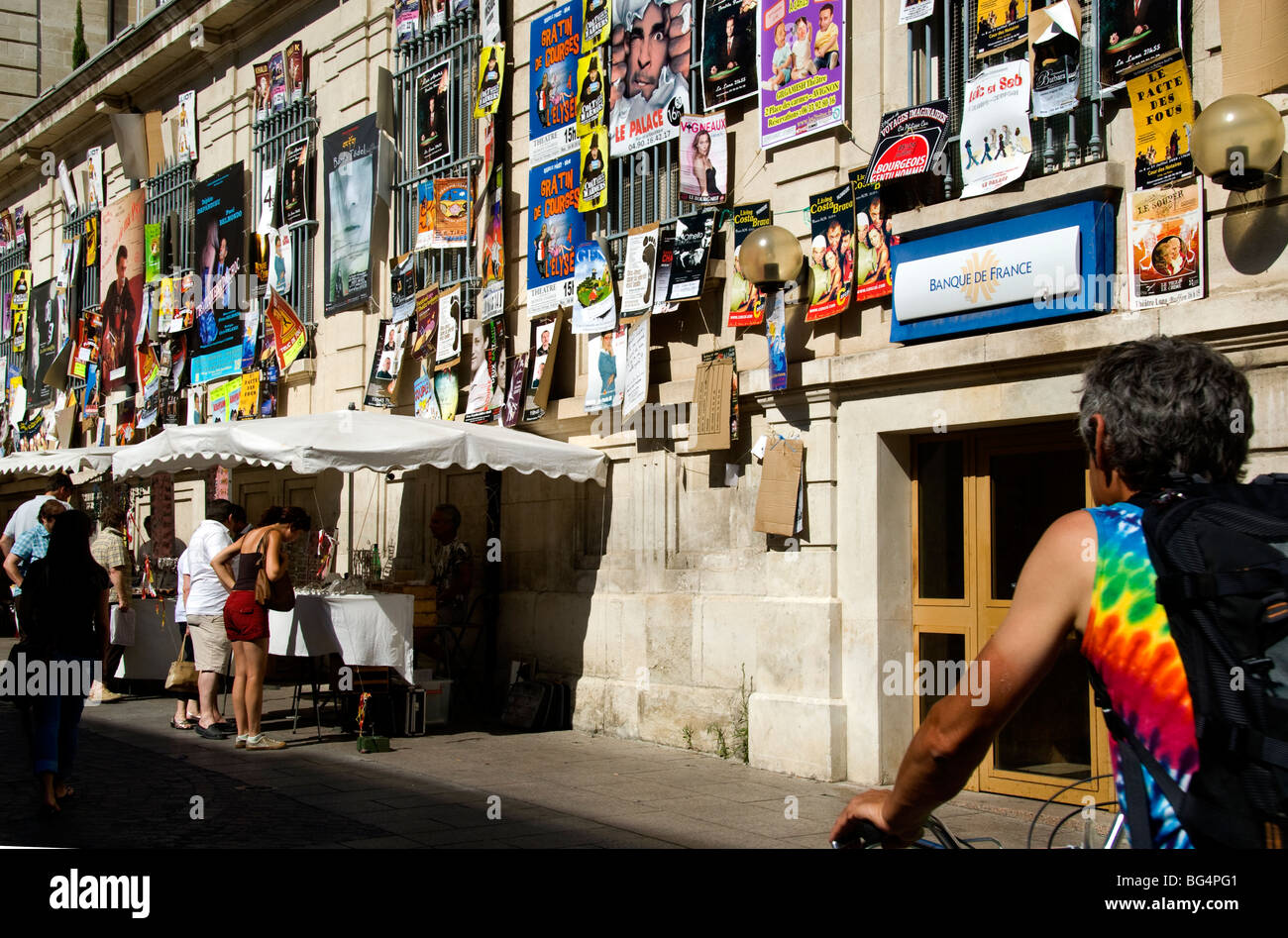 Entrée de l'assemblée annuelle Festival d'Avignon, Avignon, Provence, France Banque D'Images