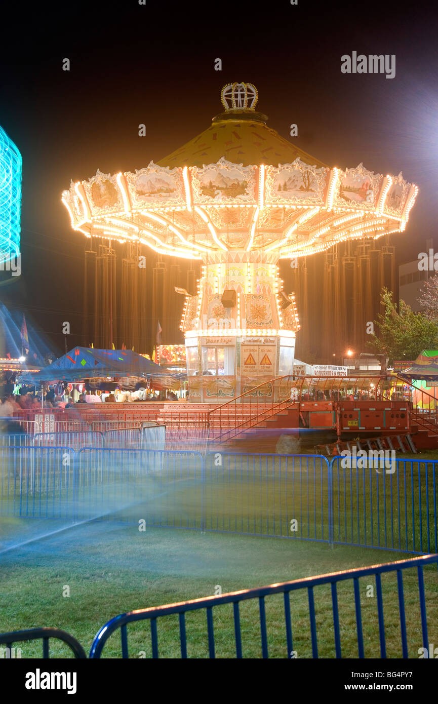 Carnival ride à la Puyallup Fair Banque D'Images