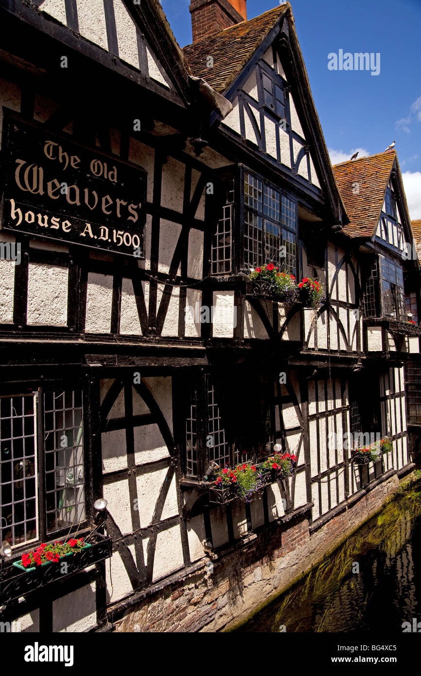 L'ancienne maison du tisserand à Canterbury, Angleterre Banque D'Images L'ancienne maison du tisserand à Canterbury, Angleterre Banque D'Images