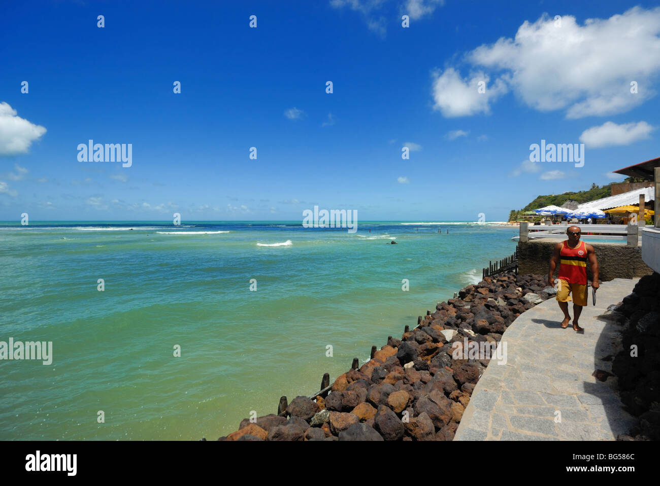 La côte de Praia da Pipa Brésil Banque D'Images