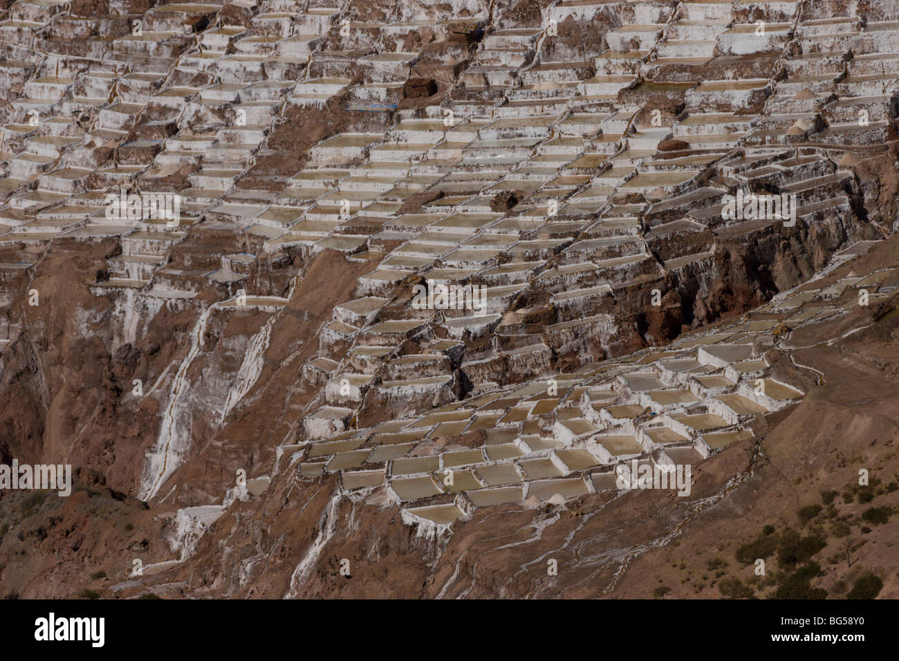 Mine de sel artisan Cusco Pérou sal Banque D'Images