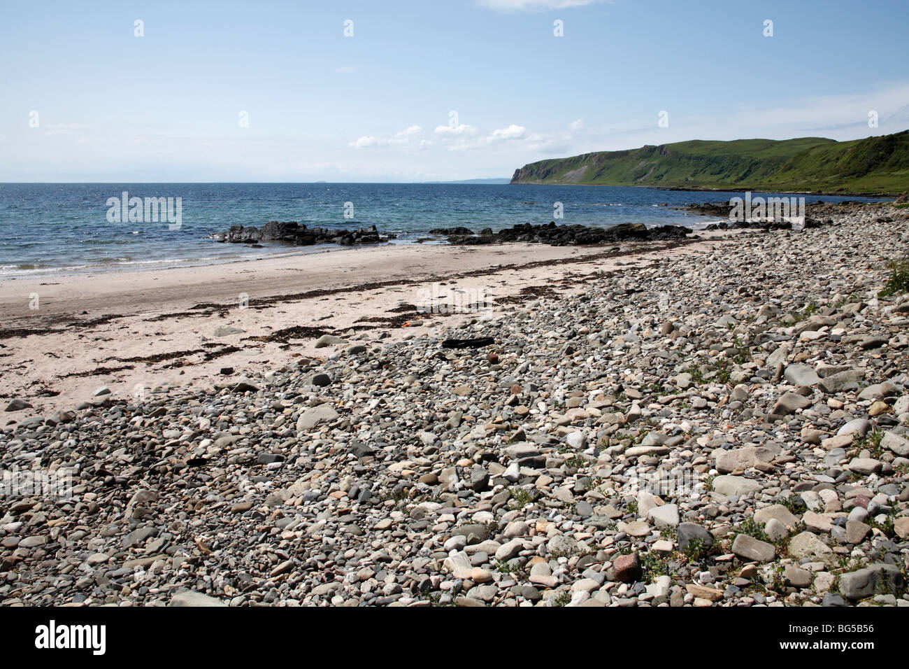 Plage de Kildonan, l'île d'Arran, Ecosse, Juin 2009 Banque D'Images