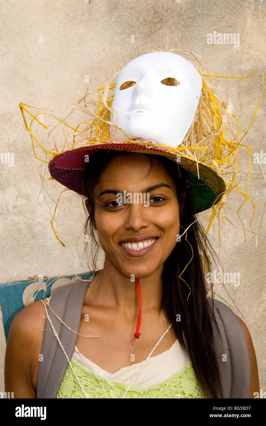 Un participant à l'assemblée annuelle Festival d'Avignon, Avignon, Provence, France Banque D'Images