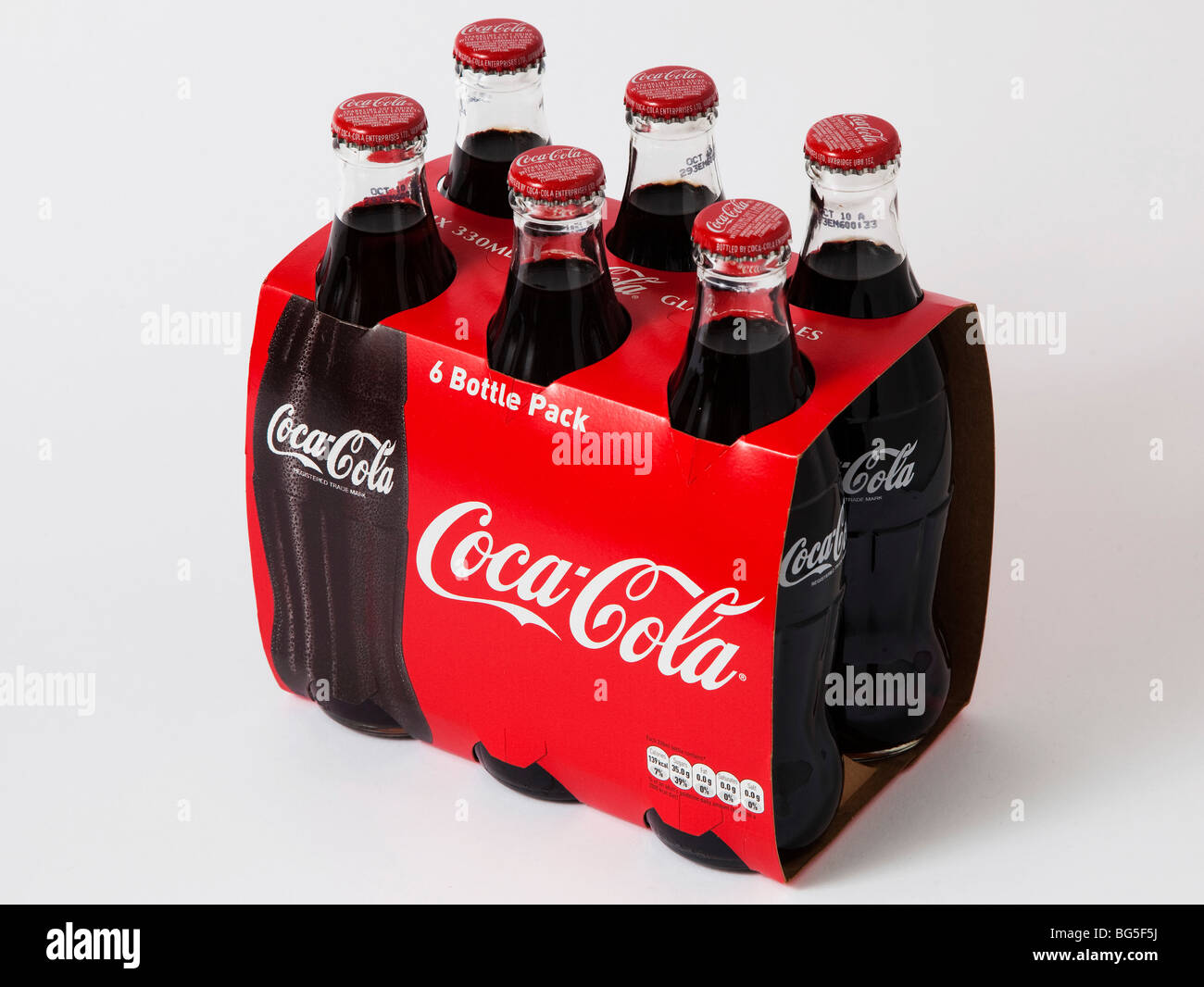 Coca cola bouteilles de coca en verre bouteille pack box Photo Stock - Alamy