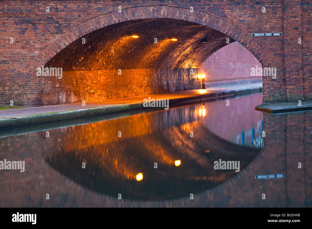 Le canal de Birmingham Banque D'Images