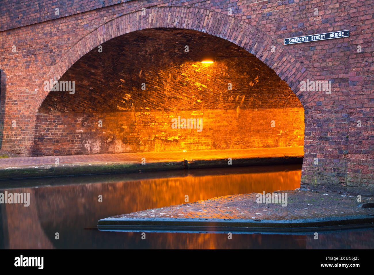 Le canal de Birmingham Banque D'Images