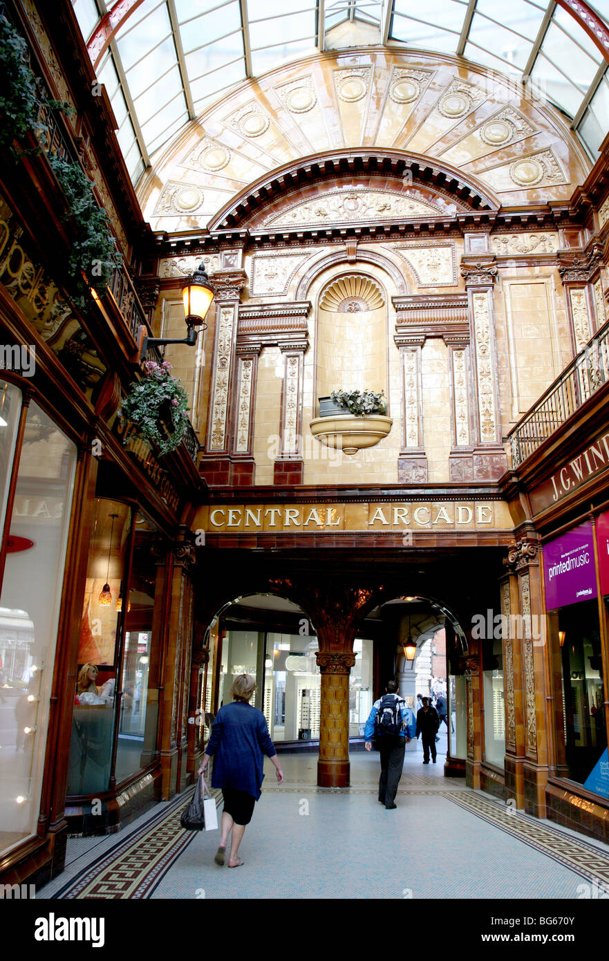 Arcade centrale à Newcastle Banque D'Images