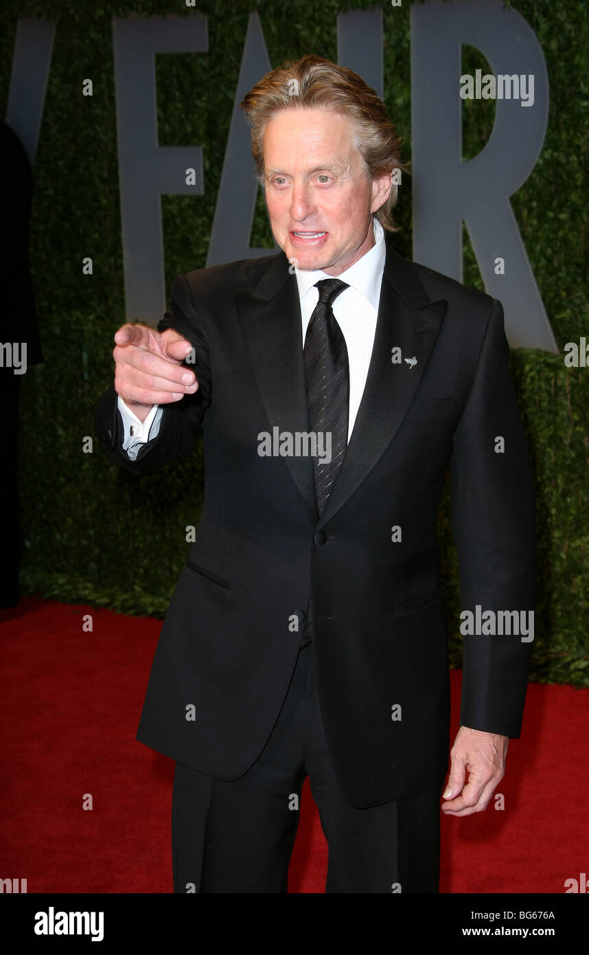 L'ACTEUR MICHAEL DOUGLAS WEST HOLLYWOOD Los Angeles CA USA 22/02/2009 Banque D'Images