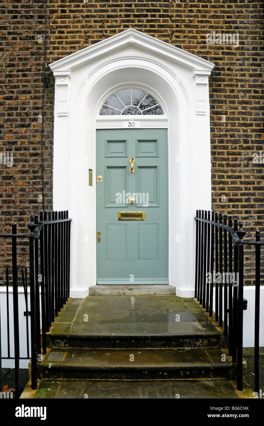 Porte avant de Georgian House Lieu Highbury Islington Londres Angleterre Royaume-uni Banque D'Images