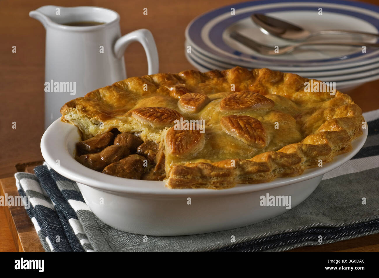 Steak and kidney pie Banque D'Images