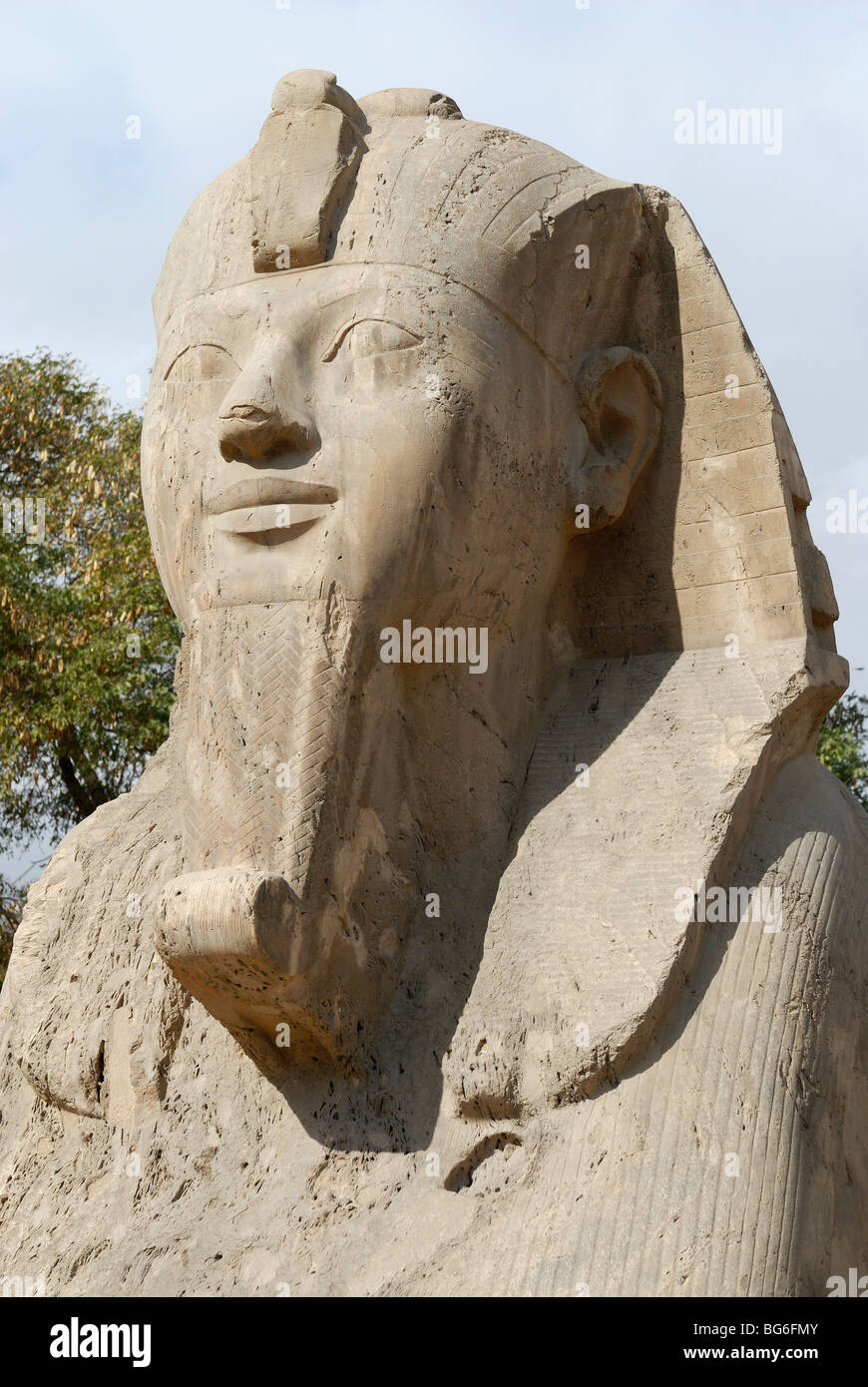 Statue du Sphinx d'albâtre, de l'Égypte Banque D'Images