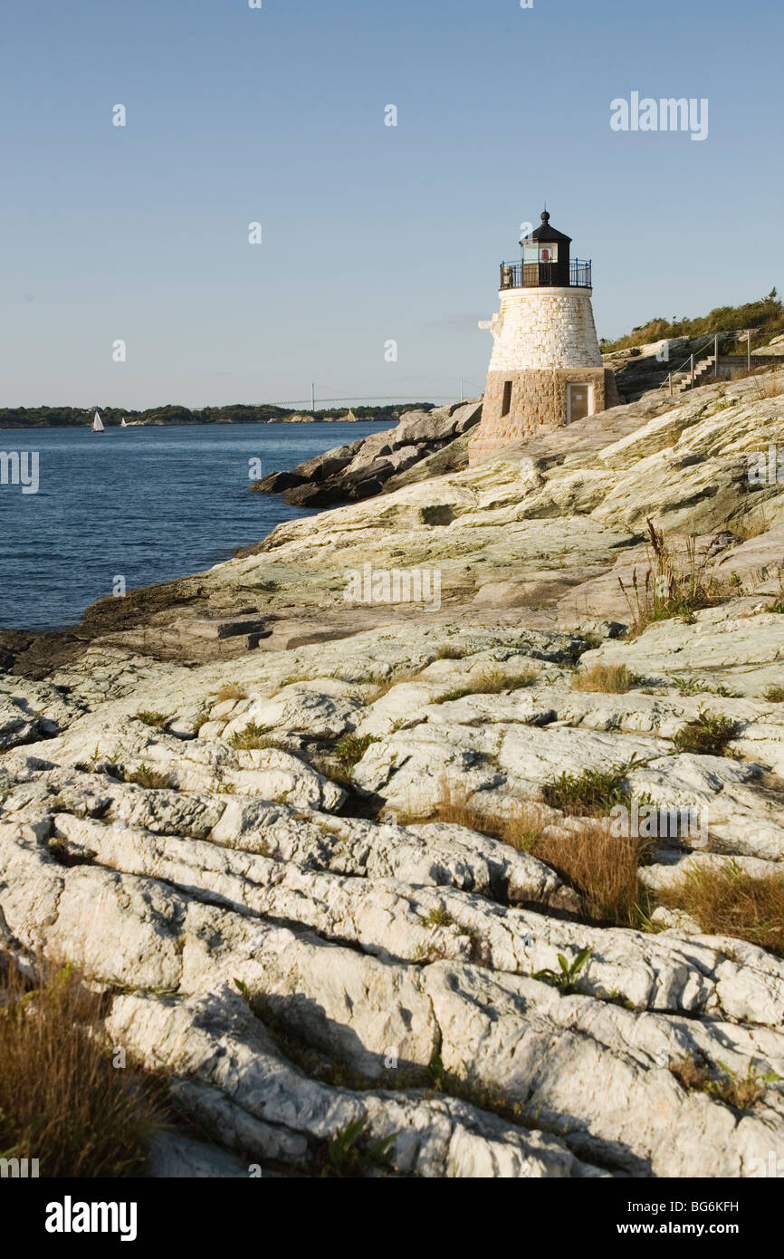 Phare de Castle Hill Newport, Rhode Island Banque D'Images