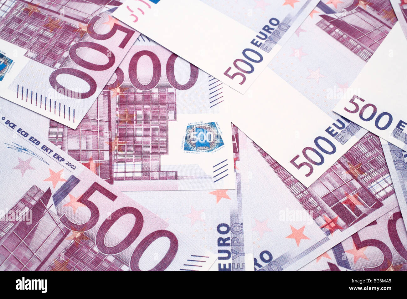 Billets de 500 euros Banque D'Images