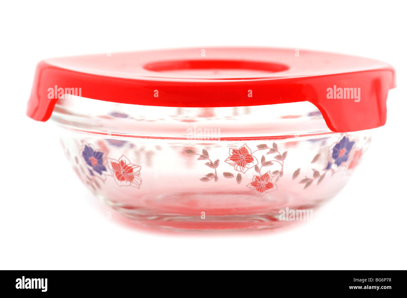 Objet sur blanc - récipient en verre close up Banque D'Images