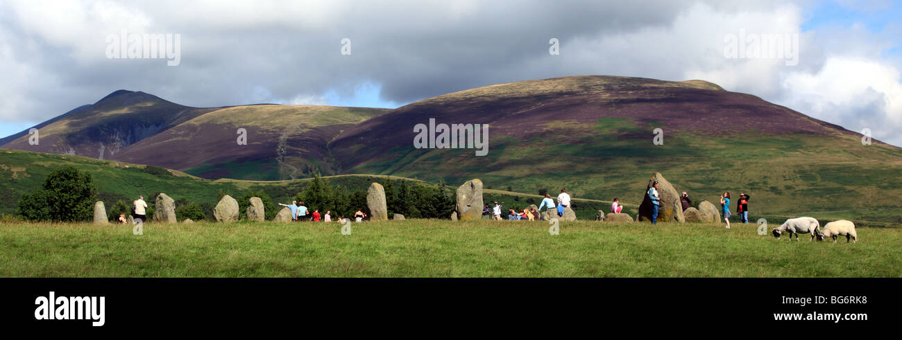 Cercle de pierres de Castlerigg Stone Circle, Keswick, Angleterre Banque D'Images