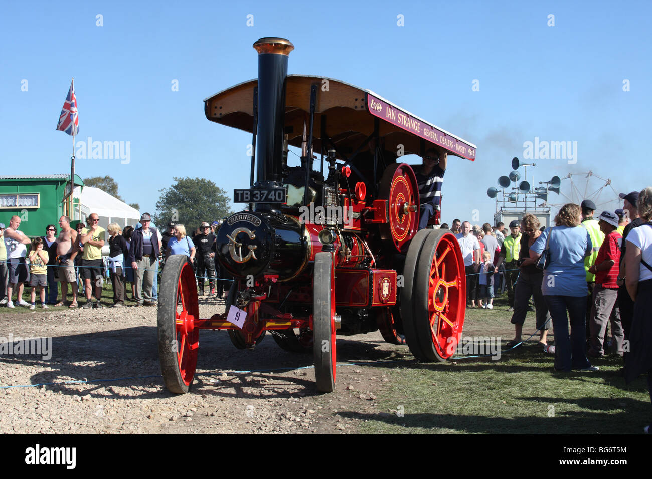 Un moteur de traction à vapeur à la vapeur de Cromford Rally, Derbyshire, Angleterre, Royaume-Uni Banque D'Images