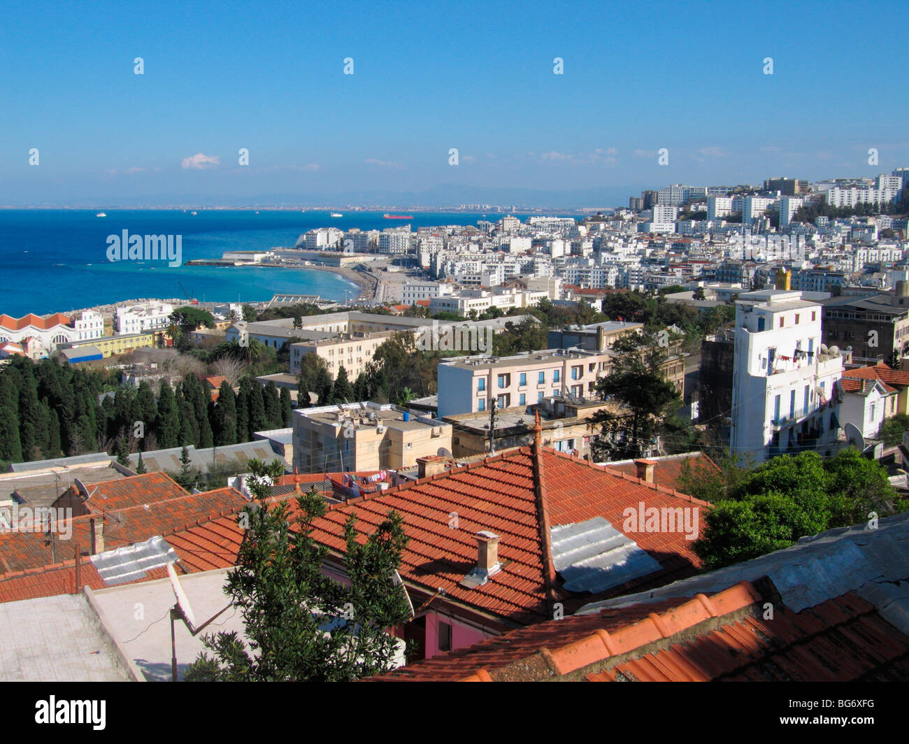 Sommaire des bay, à l'ouest de la ville d'Alger (Zighara et contexte Bab El Oued), l'Algérie, l'Afrique du Nord Banque D'Images