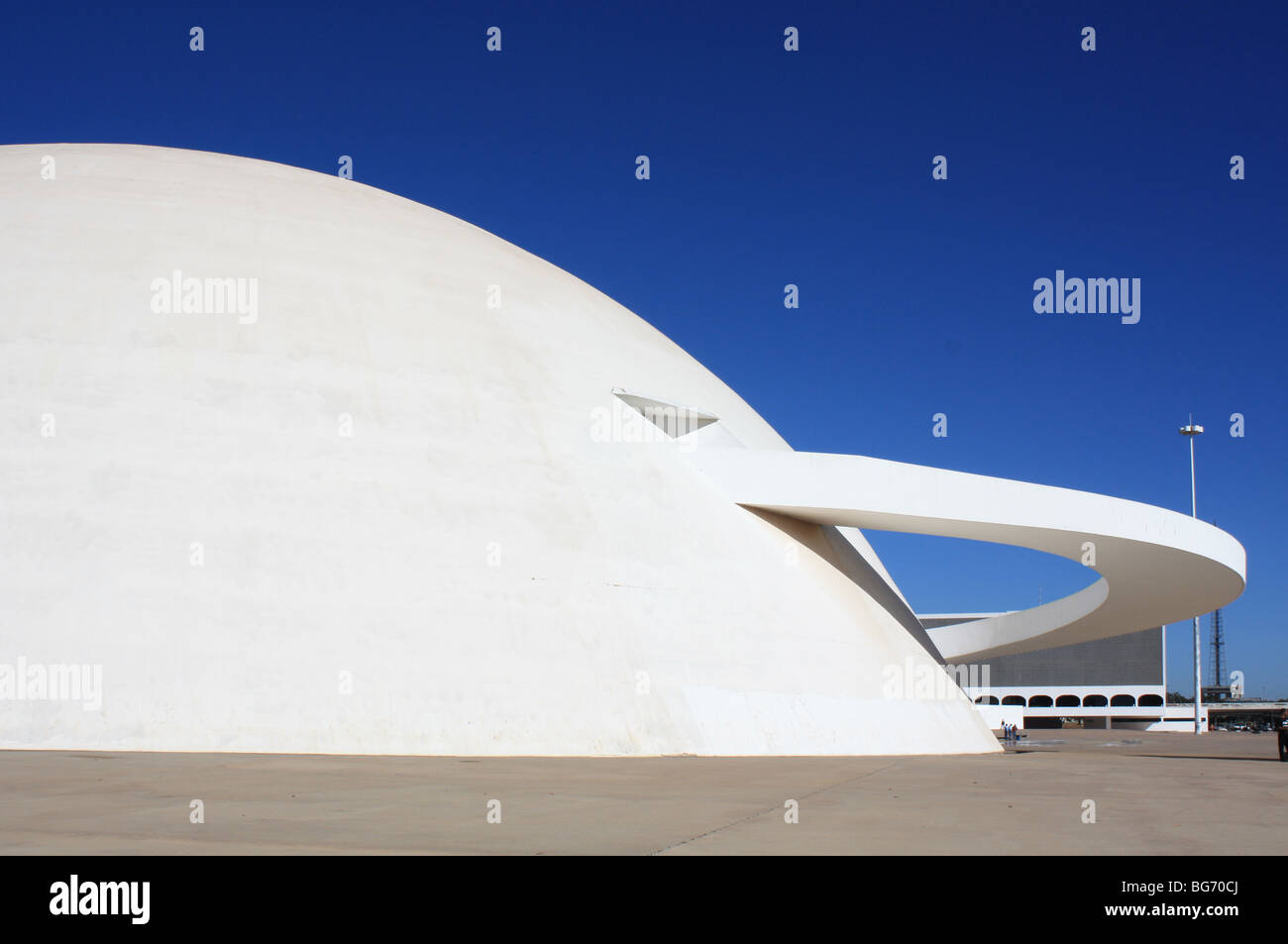 Musée de la République, Oscar Niemeyer, Brasilia, Brésil Banque D'Images