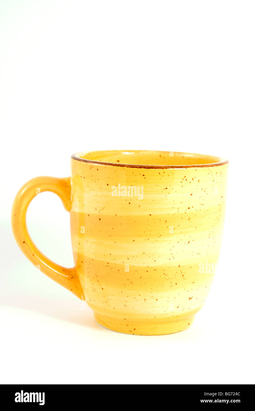 Mug jaune Banque D'Images