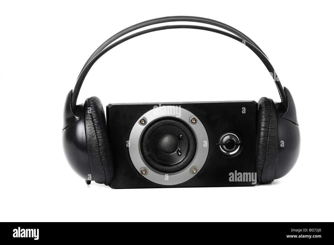 Le président et le casque sur un fond blanc Banque D'Images