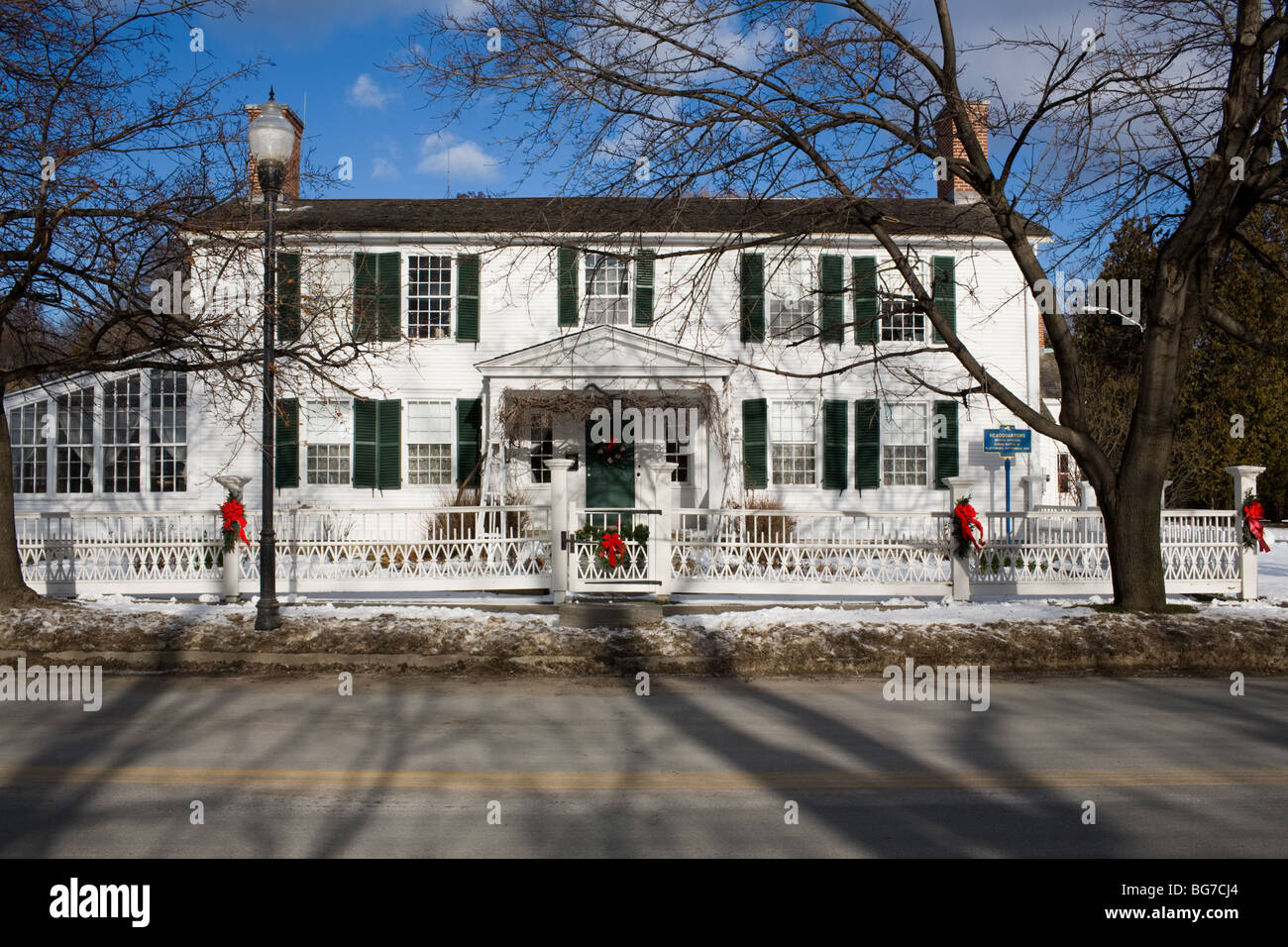 Kent-Delord House Museum, Plattsburgh, New York, dont le siège se trouve les officiers de marine britannique pendant la bataille dans la guerre de 1812 Banque D'Images