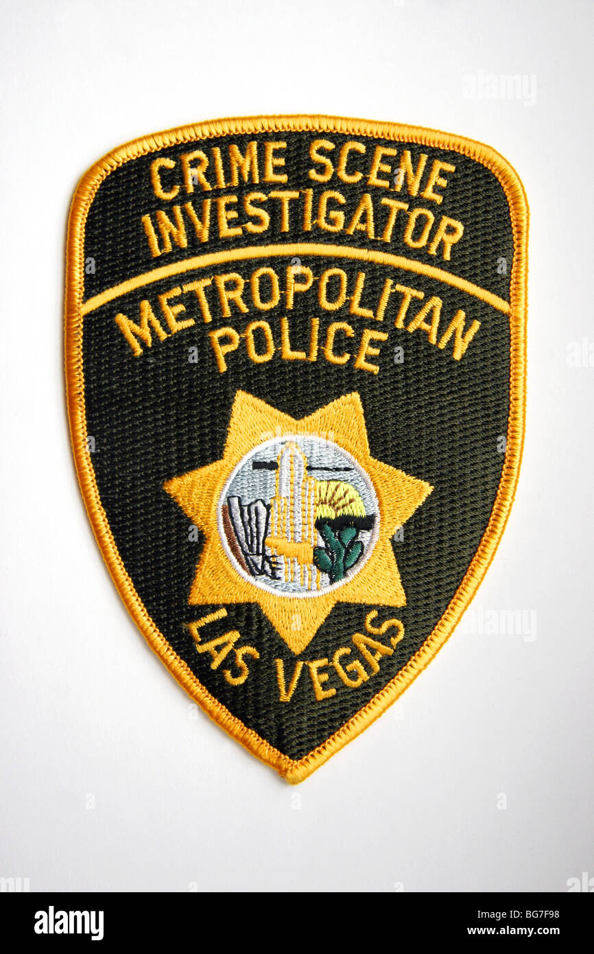 Las Vegas CSI véritable patch Police Banque D'Images