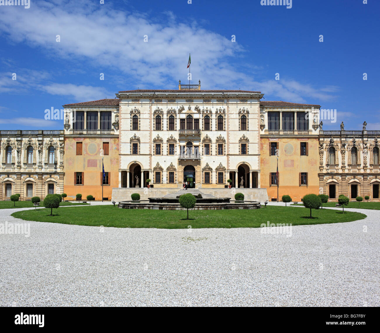 Villa Contarini par Andrea Palladio, Piazzola sul Brenta, Veneto, Italie Banque D'Images